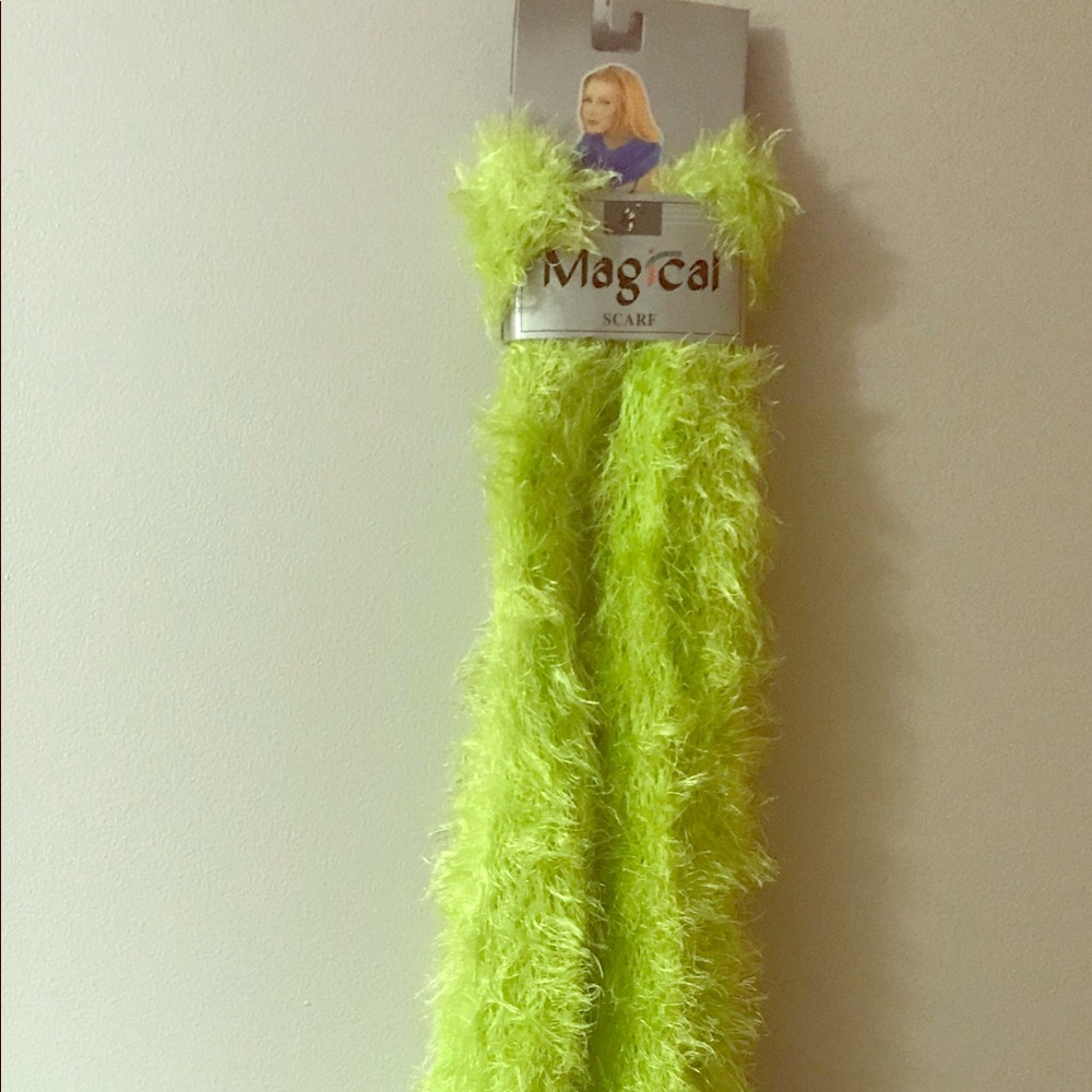 Magical Scarf. Lime Green.